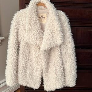 Hollister shaggy faux fur jacket